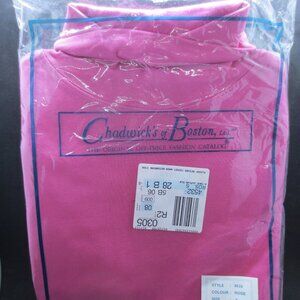 Chadwick's of Boston JL Plum Women's L/S Turtleneck Rose Sz: Small -Vtg 1999 New